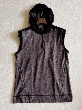 NWOT🍀Lululemon 1/4 Zip Up Sleeveless Hoodie Sweat Top sz M Golf Gym Tennis Vest